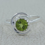 Peridot Silver Rings