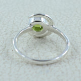 Peridot Silver Rings