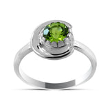 Peridot Silver Rings