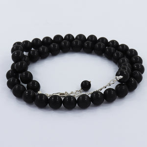 Rainbow Obsidian 9 mm Round Beads Necklace