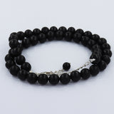Rainbow Obsidian 9 mm Round Beads Necklace
