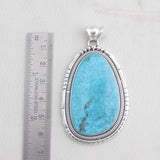 Kingman Turquoise Silver Pendant