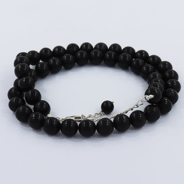 Rainbow Obsidian 9 mm Round Beads Necklace