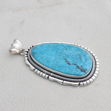 Kingman Turquoise Silver Pendant