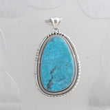 Kingman Turquoise Silver Pendant