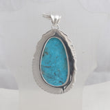 Kingman Turquoise Silver Pendant