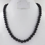 Rainbow Obsidian 9 mm Round Beads Necklace