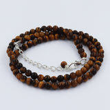 4 mm Tiger Eye Round Beads Necklace