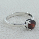 Garnet Silver Rings