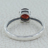 Garnet Silver Rings