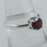 Garnet Silver Rings