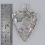 Ocean Jasper Gemstone Silver Pendant