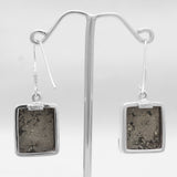 Pyrite Druzy Sterling Silver Earrings