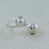 Pearl Silver Rings