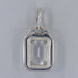 925 Sterling Silver Crystal Pendant