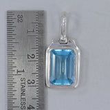 925 Sterling Silver Crystal Pendant