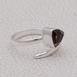 Smoky Quartz Silver Rings