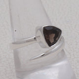 Smoky Quartz Silver Rings