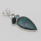 925 Sterling Silver Chrysocolla Pendants