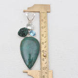 925 Sterling Silver Chrysocolla Pendants