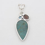 925 Sterling Silver Chrysocolla Pendants