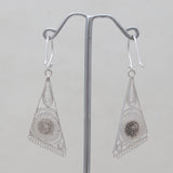 Turquoise Spiny Oyster Silver Earrings