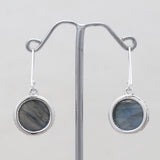 Labradorite Silver Earrings