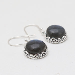 Labradorite Silver Earrings