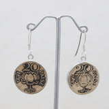 Coin Silver Earrings