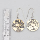 Coin Silver Earrings