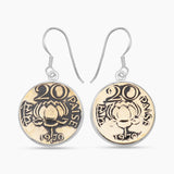 Coin Silver Earrings