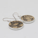Coin Silver Earrings