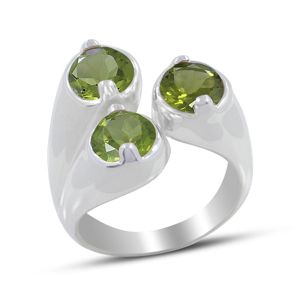 925 Sterling Silver Peridot Rings