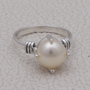 925 Sterling Silver Pearl Rings