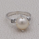 Pearl Silver Rings