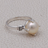 Pearl Silver Rings