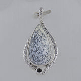 Rainbow Moonstone 925 Silver Pendant