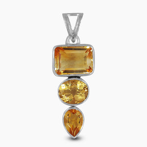 925 Sterling Silver Citrine Pendants