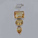 Citrine 925 Sterling Silver Pendant