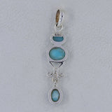 925 Sterling Silver Charoite Pendant