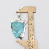 Boulder Turquoise Silver Pendants
