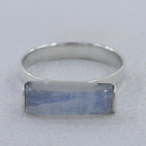 Rainbow Moonstone Silver Rings