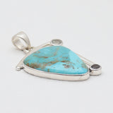 Boulder Turquoise Silver Pendants