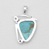 Boulder Turquoise Silver Pendants