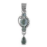 Blue Topaz 925 Sterling Silver Pendant