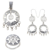 925 Sterling Silver Handmade Pendant Set