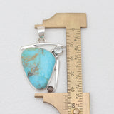 Boulder Turquoise Silver Pendants