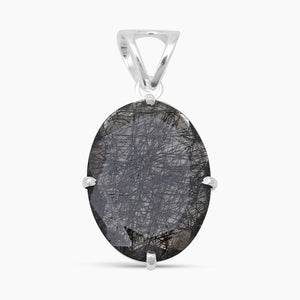 Tourmalated Quartz Silver Pendants