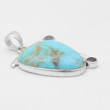 Boulder Turquoise Silver Pendants