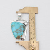 Boulder Turquoise Silver Pendants